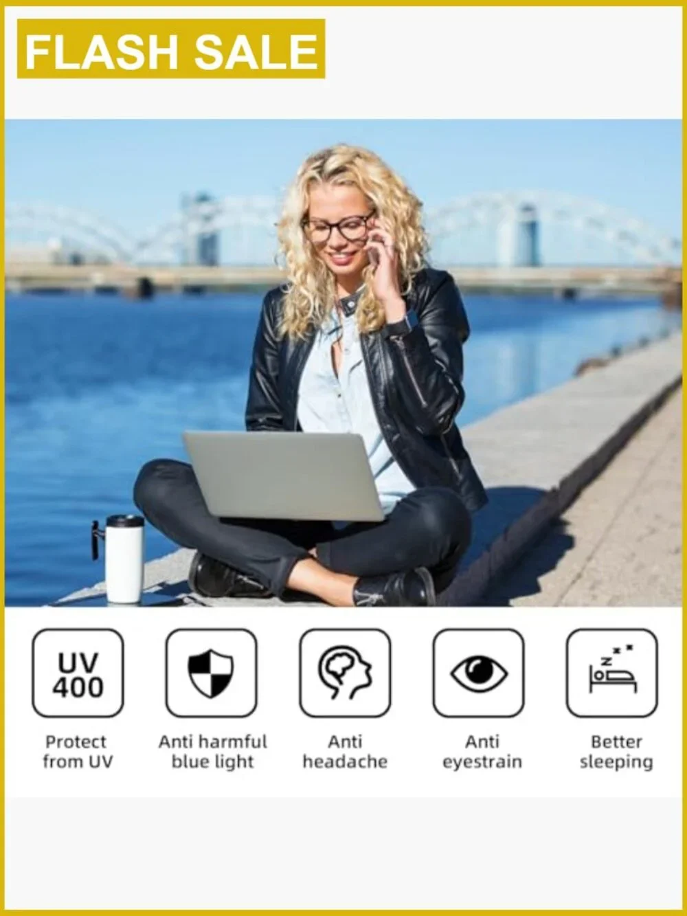 Blue Light Blocking Glasses for Screen Use Comfort Fit